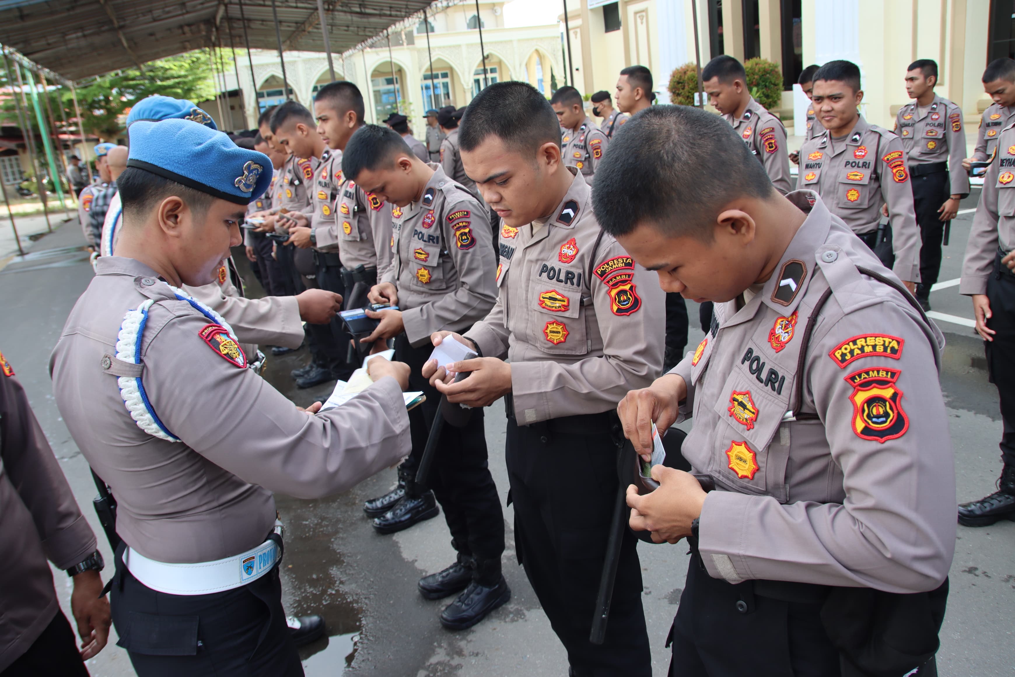Apel pagi Satlantas Polres Palopo
